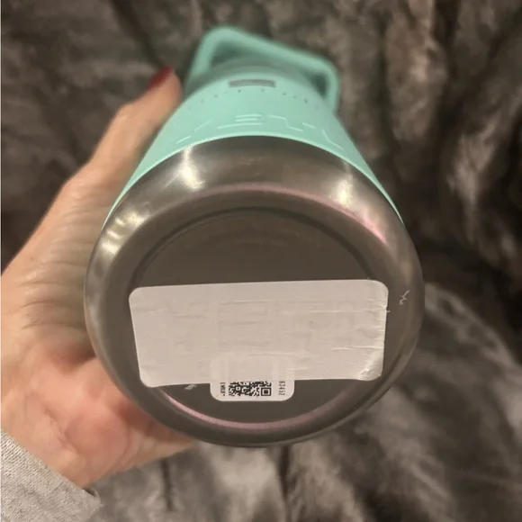 YETI Rambler Junior Flip Bottle 12 oz Sea Foam Blue Green Watercolor - Picture 2 of 4